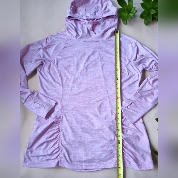 Skechers Long Hooded Light Pink Activewear Top - Picture 5 of 7